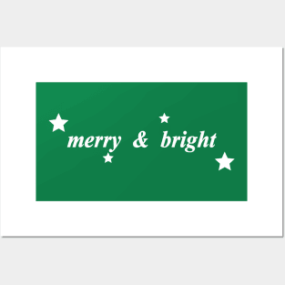 merry and bright Posters and Art